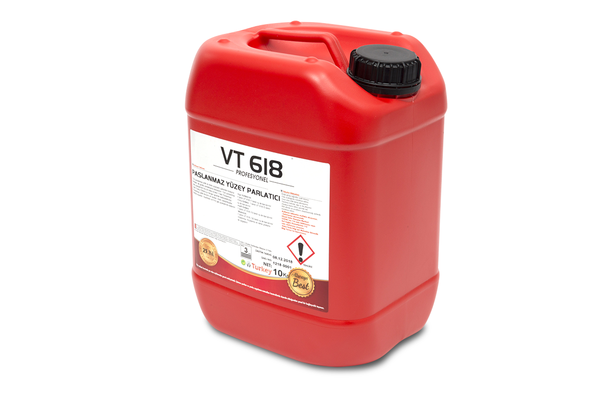 VT 618 – Paslanmaz Çelik Yüzey Temizleyici ve Parlatıcı 20kg