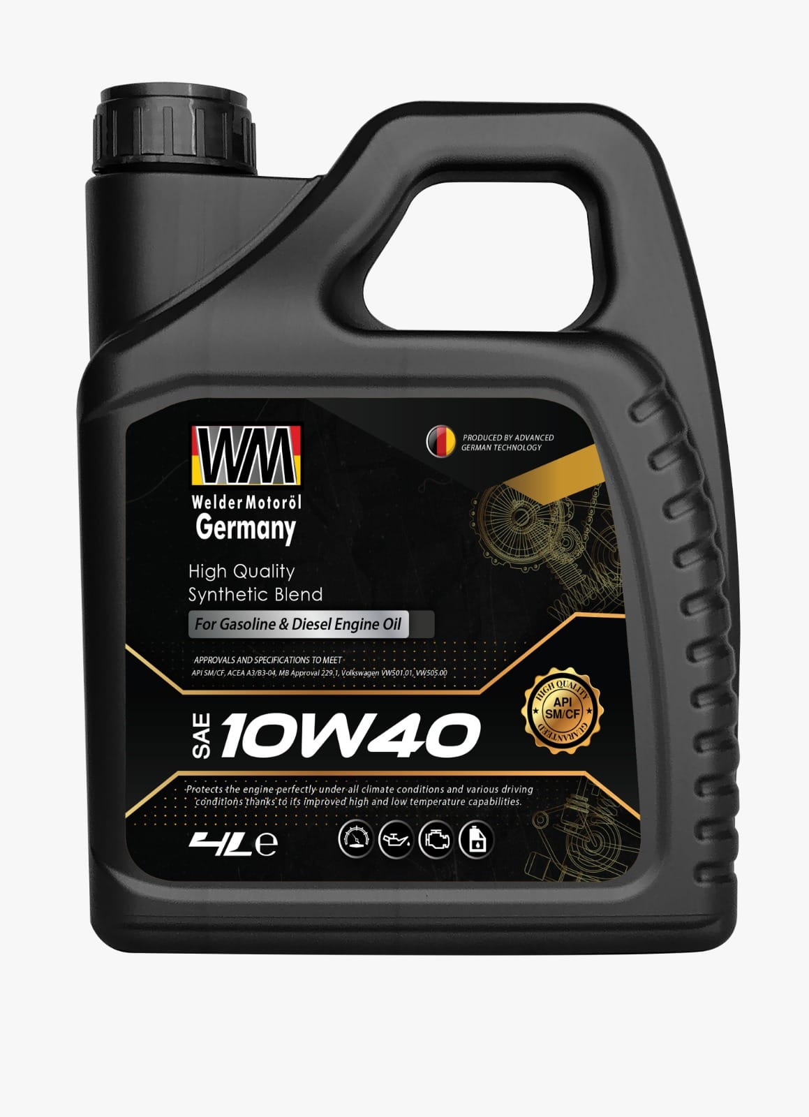 10W40 WELDER MOTORÖL GERMANY FULL SENTETİK 4LT