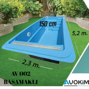 AV 002 - Basamaklı Polyester Fiber-Glass Havuz